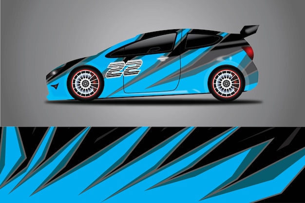 Auto Sticker Wrap Ontwerp Vector