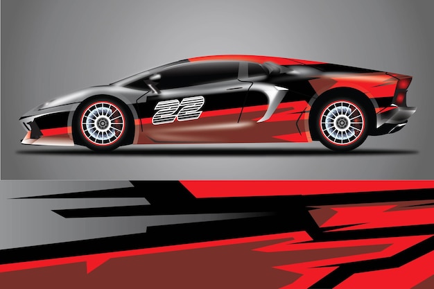 Auto sticker wrap ontwerp vector