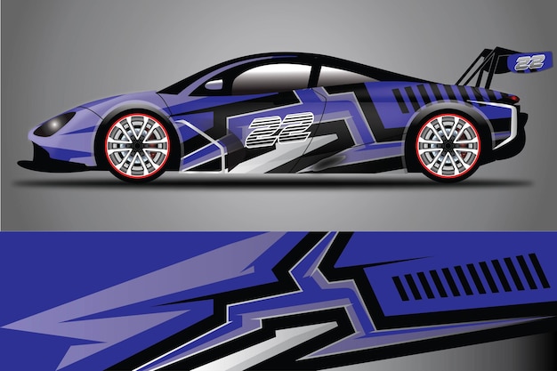 Auto sticker wrap ontwerp vector