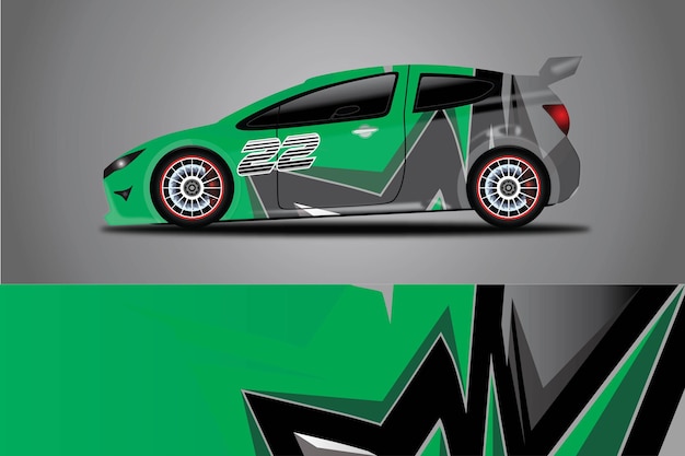 Auto Sticker Wrap Ontwerp Vector