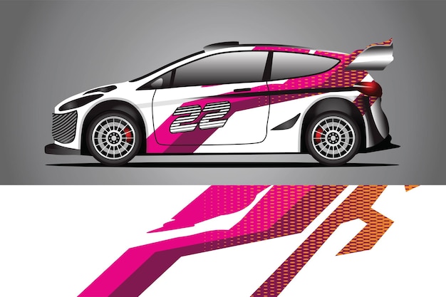 Auto sticker wrap ontwerp vector