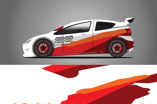 Auto sticker wrap ontwerp vector