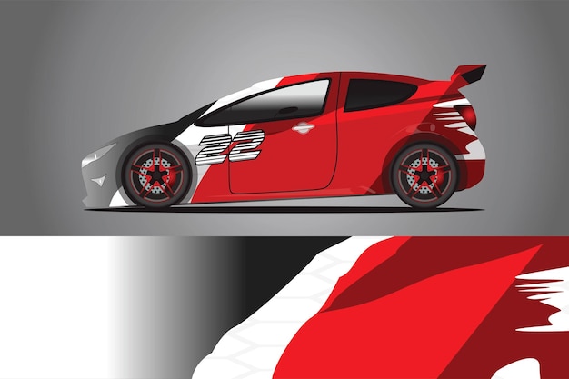 Auto sticker wrap ontwerp vector