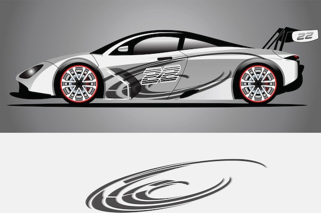 Auto sticker wrap ontwerp