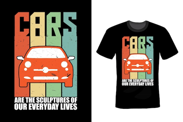 Auto T-shirt ontwerp typografie vintage