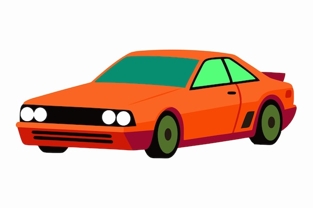 auto vector illustratie op witte achtergrond