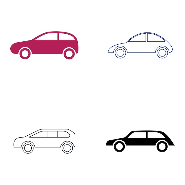 Auto vector illustratie pictogram ontwerp