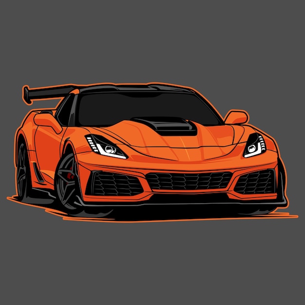 Vector auto vectorillustratie voor conceptueel ontwerp