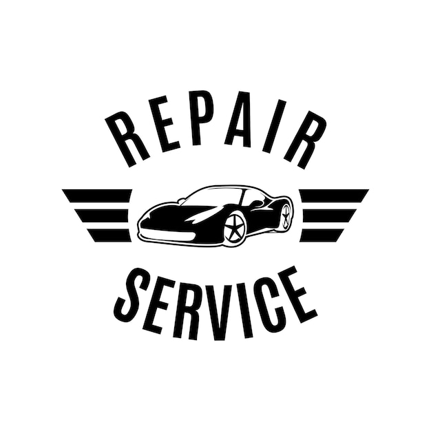 Auto and vehicle repair service logo