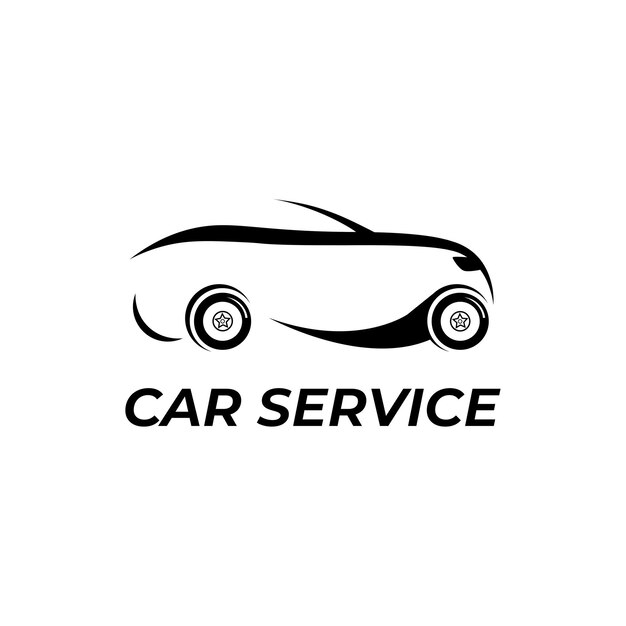 Vector auto and vehicle repair service logo