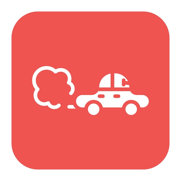 Auto vervuiling icoon vector afbeelding kan worden gebruikt voor de opwarming van de aarde