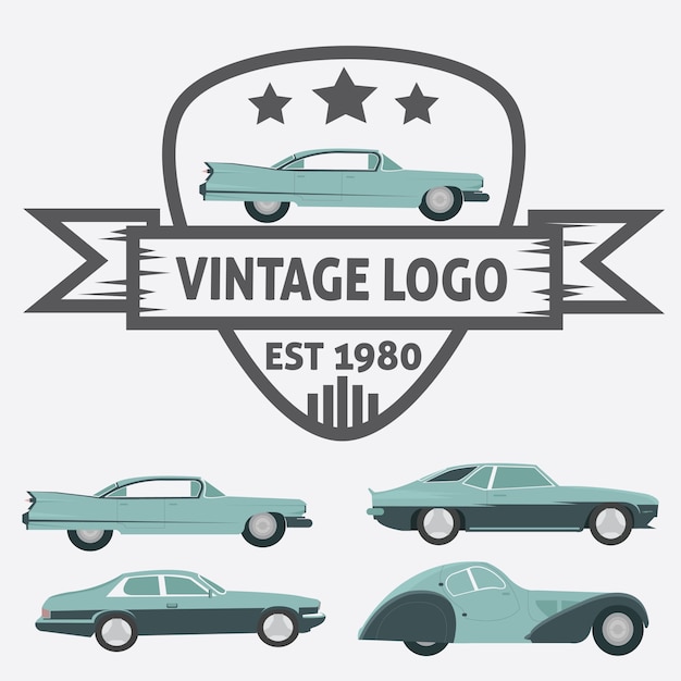 Auto Vintage logo voor uw logo
