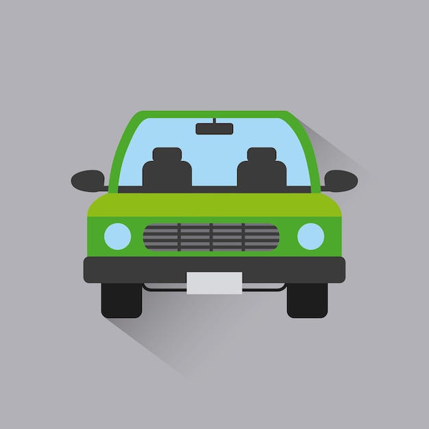Vector auto voertuig pictogram