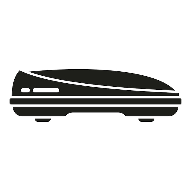 Vector auto vrachtdoos pictogram eenvoudige vector imperiaal auto vervoerder