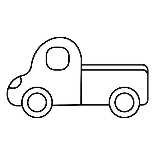 auto vrachtwagen speelgoed kinderdag icoon element