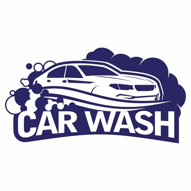 Auto wassen logo ontwerp vector