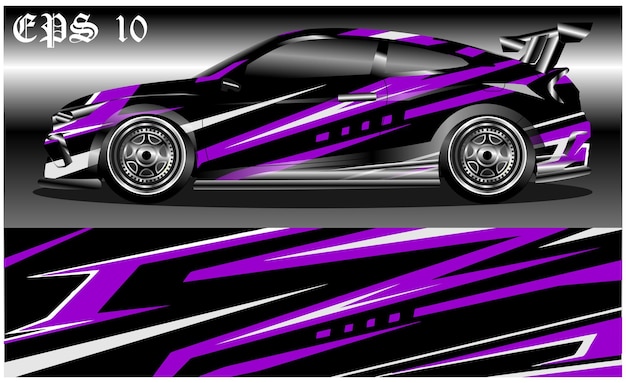 Auto wrap abstracte race grafische achtergrond voor vinyl wrap en stickers