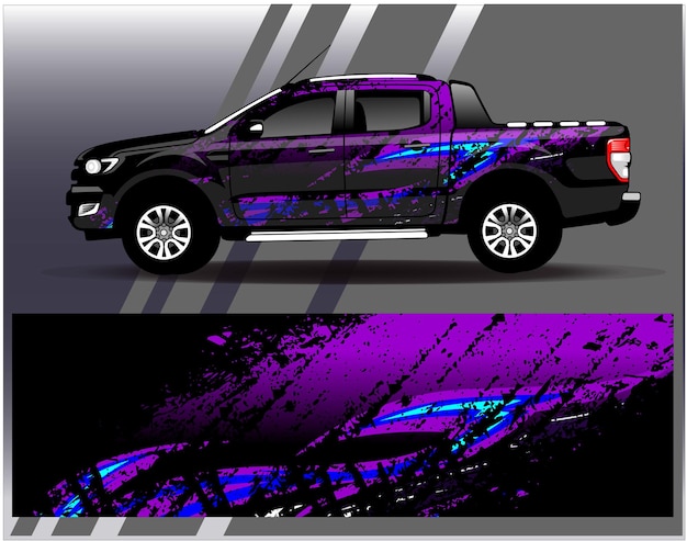 Auto wrap ontwerp vector Grafische abstracte streep race achtergrond kit ontwerpen voor wrap voertuig