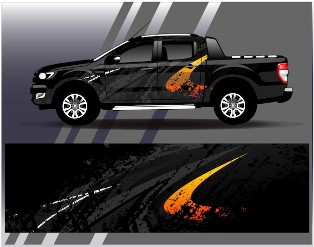 Auto wrap ontwerp vector Grafische abstracte streep race achtergrond kit ontwerpen voor wrap voertuig