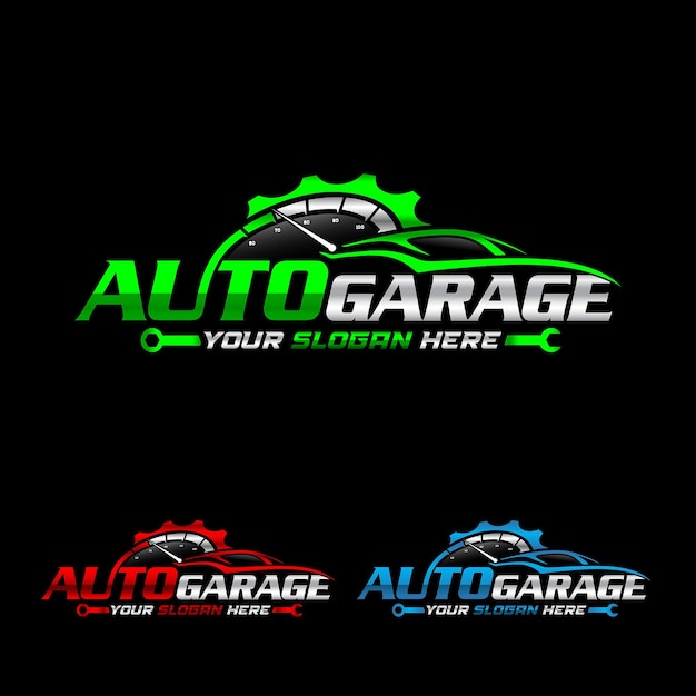 Vector autogarage bedrijfslogo perfect logo voor de auto-industrie