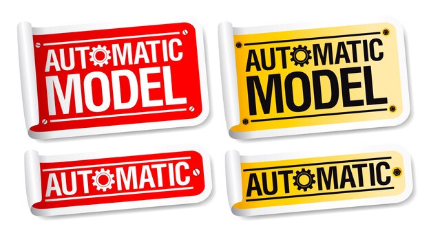 Automatic model stickers set