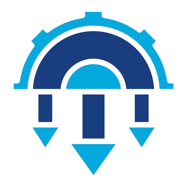 automation drawbacks icon vector image can be used for cyberpunk