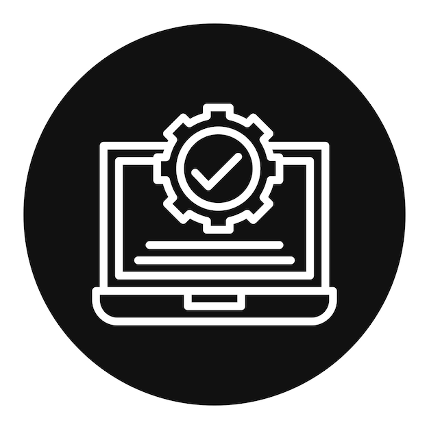 Икона векторного изображения автоматизации может использоваться для бизнес-аналитики