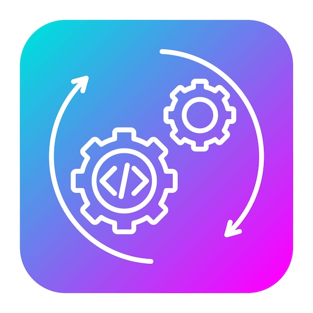 Automation vector icon Kan worden gebruikt voor No Code iconset