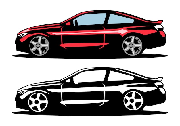 Automotive auto illustratie