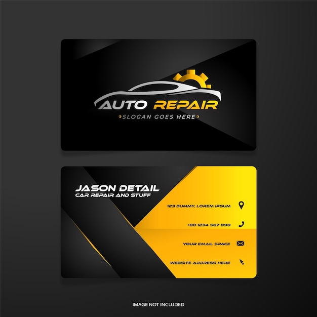 Vector automotive business card