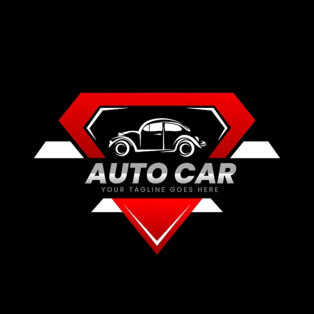 Vettore modello di logo di auto automobilistiche