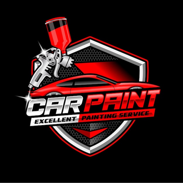 Vector automotive car paint logo template