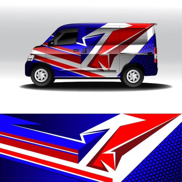 Automotive car wrap designs template vector editable