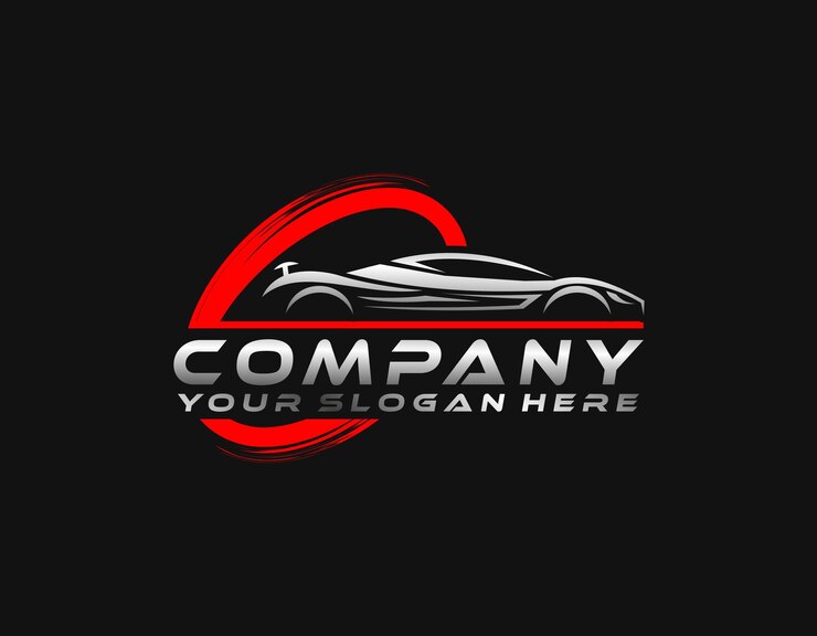 Automotive company vector logo template