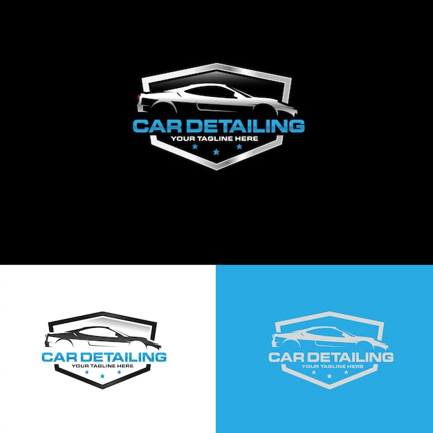 Automotive detaillering logo ontwerp vector