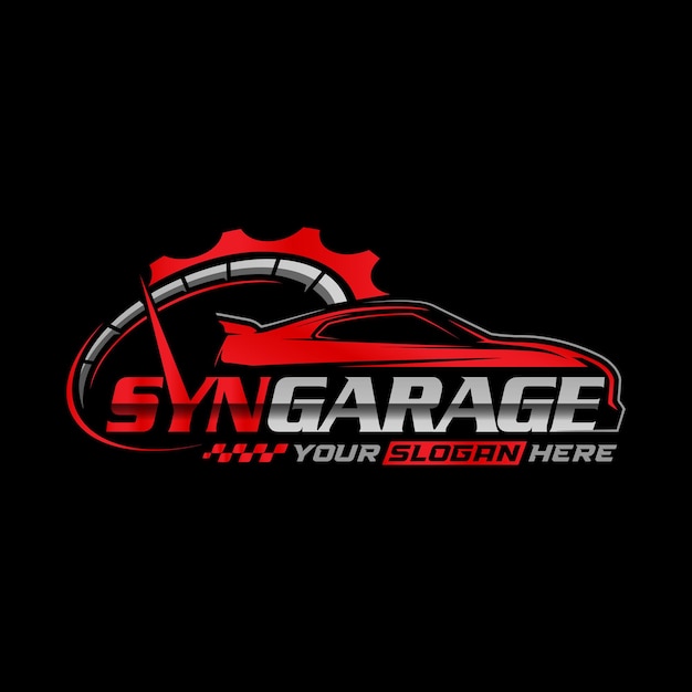 Vector automotive garage-logo