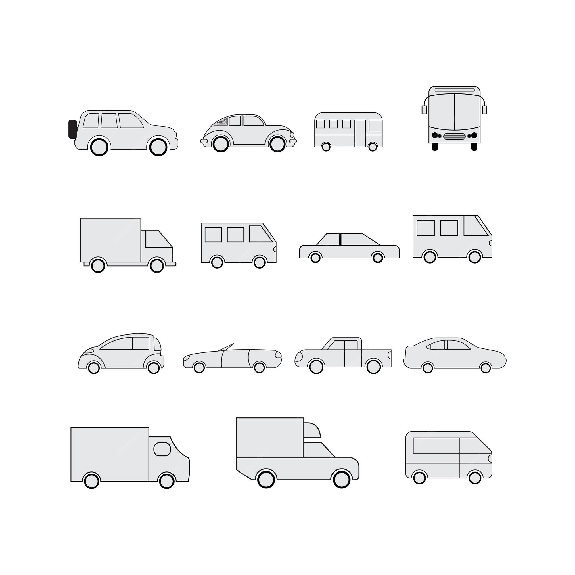 Premium Vector  Car icon. vehicle icon. car vector icons