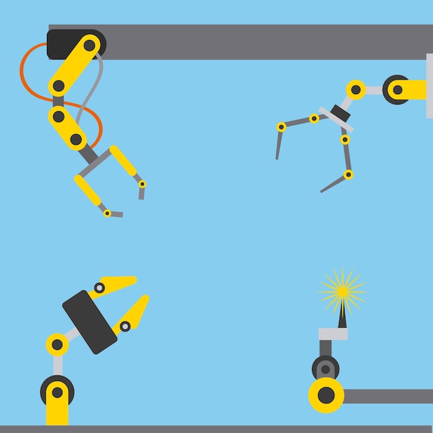 Armi robotiche per l'industria automobilistica diverse opzioni