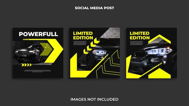 Automotive instagram post design