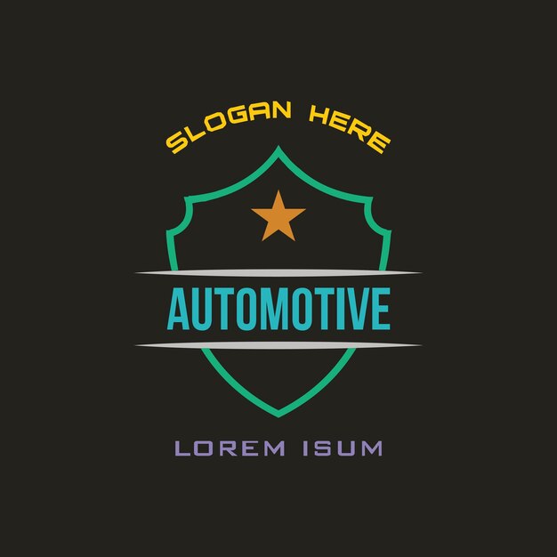 automotive logo or motorcycle workshop or repair shop