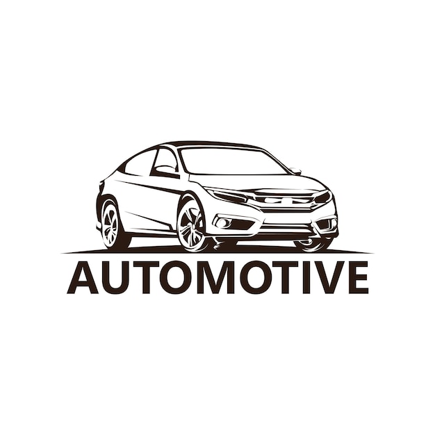 Automotive logo template design vector