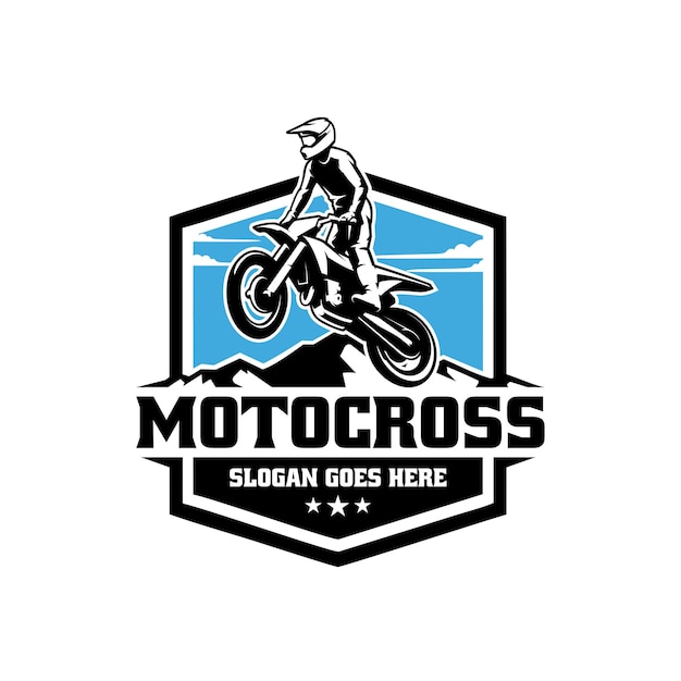 automotive, motor sport and motocross sport logo vector