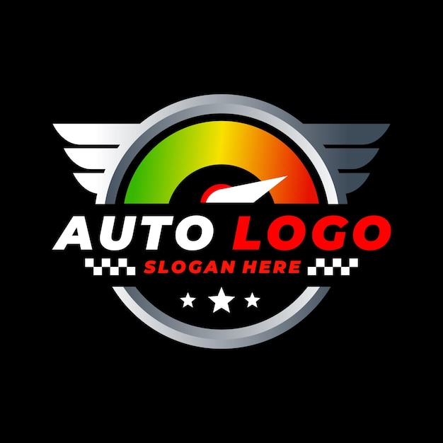 Automotive snelheid auto logo