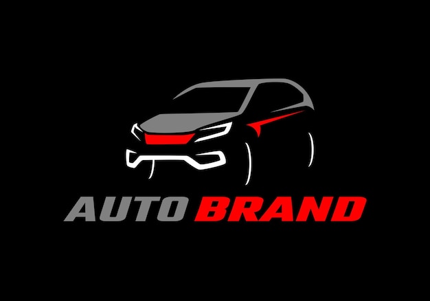 Automotive snelheid auto logo