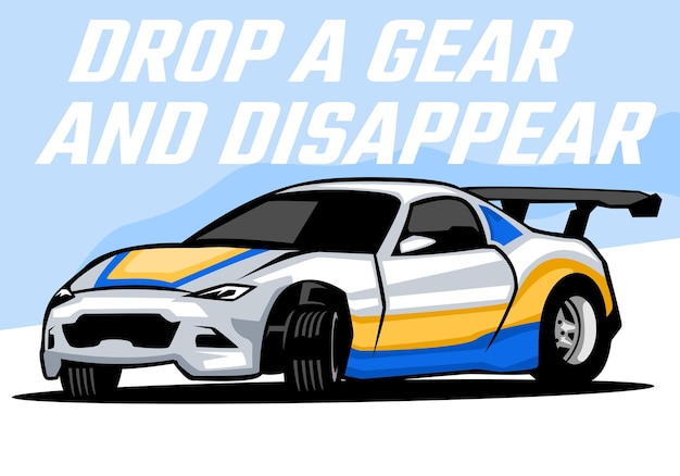 Automotive sport car illustration