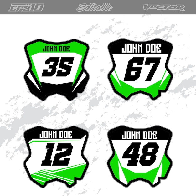 Automotive sticker design for motorsports