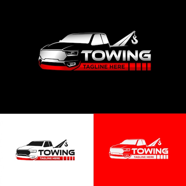 Automotive towing company logo design