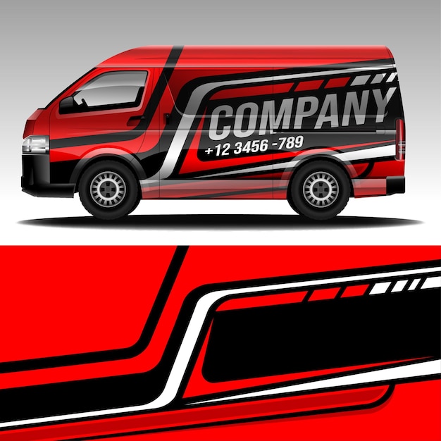 Premium Vector Automotive vehicle wrap design template full vector Premium Vector Automotive vehicle wrap design template full vector