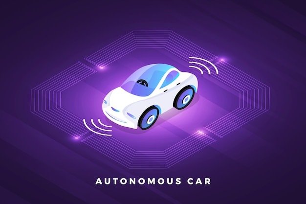 Autonoma guida autonoma sensori automobilistici smart car tecnologia del veicolo senza conducente