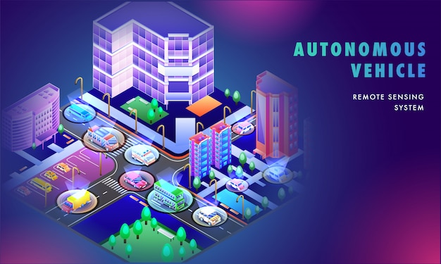 Autonomous Vehicle Remote Sensing System concept.